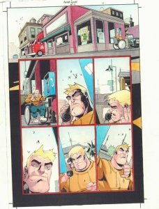 Suicide Squad #12 p.2 Color Guide Art - All Bulldozer - 2002 by John Kalisz