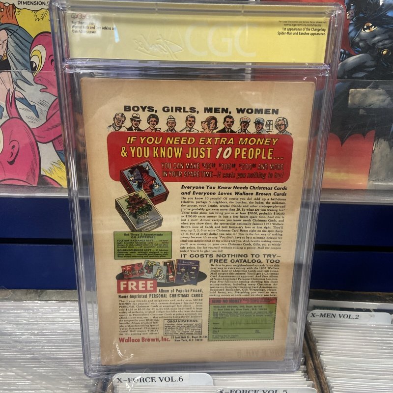 X-Men #35 CGC 4.0 SSx2 Stan Lee, Roy Thomas Signed! Custom Stan Lee Label