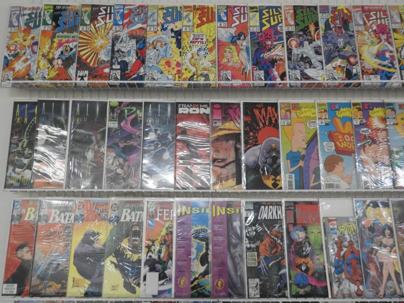 Huge Lot of 140+ Comics W/Silver Surfer, Batman, Hellblazer! Avg. VF- Condition!