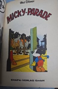 German micky mouse parade trade book numb 6