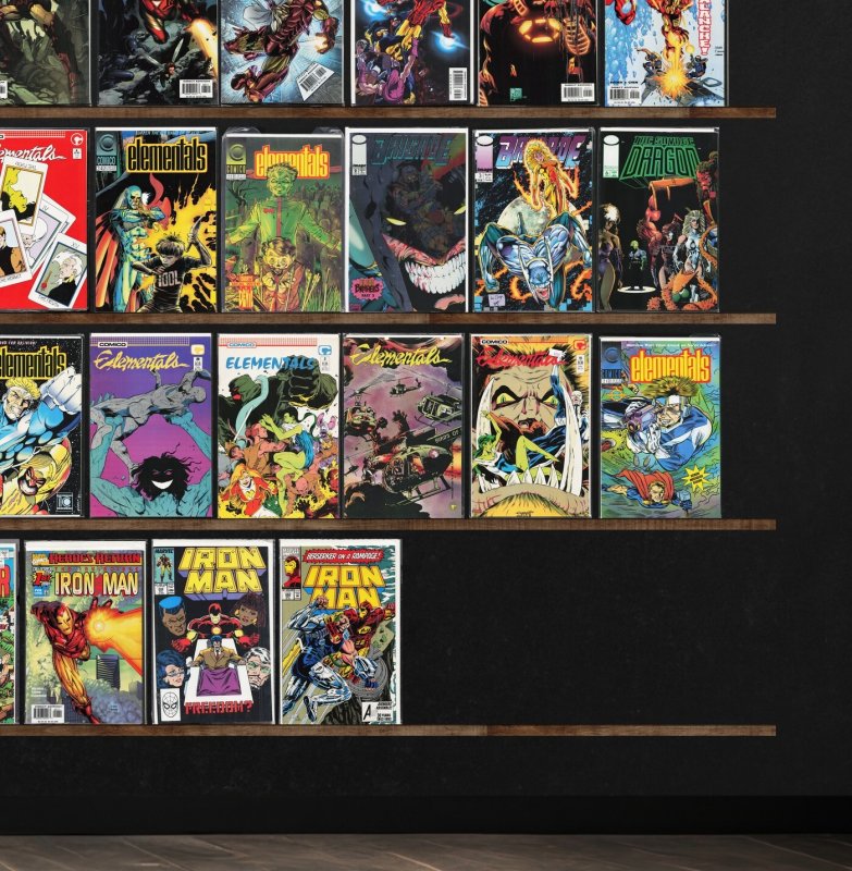 Huge Lot 140+ Comics with Iron Man, Ka Zar The Savage, Elementals & More!