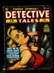 Detective Tales Pulp May 1947- Wild Good Girl art cover- DL Champion- VG