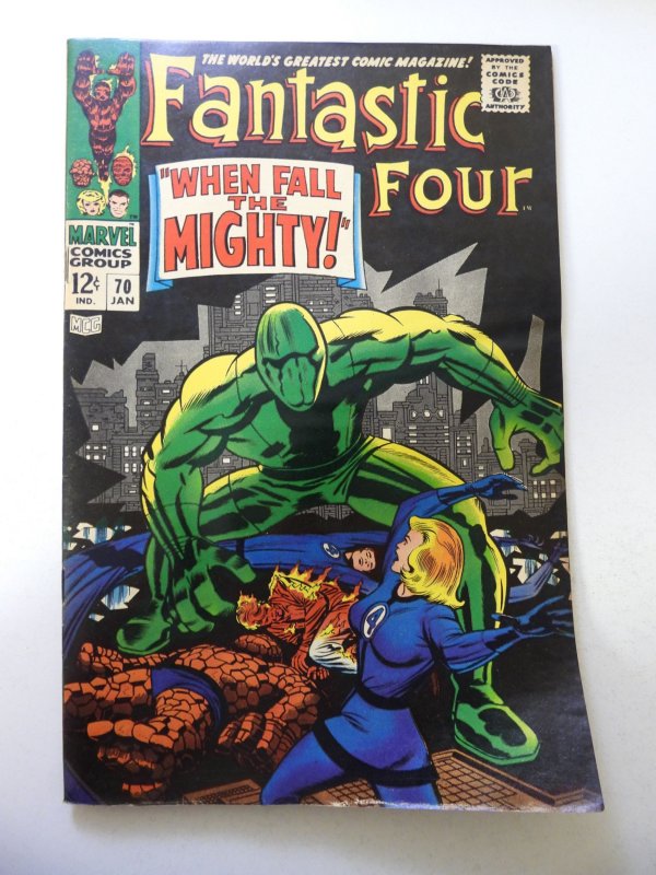 Fantastic Four #70 (1968) GD/VG Condition moisture stains