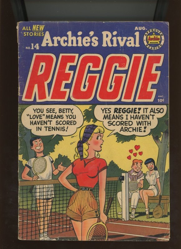 (1954) Archie's Rival Reggie #14: INNUENDO COVER! COMBINED SHIPPING! (3.0/3.5)