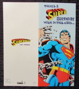 1978 SUPERMAN Birthday Card NM 9.4 Mark 1