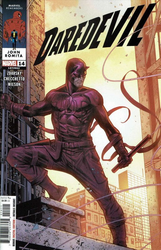 Daredevil (7th Series) #14 VF/NM ; Marvel | 662 Chip Zdarsky Last Issue