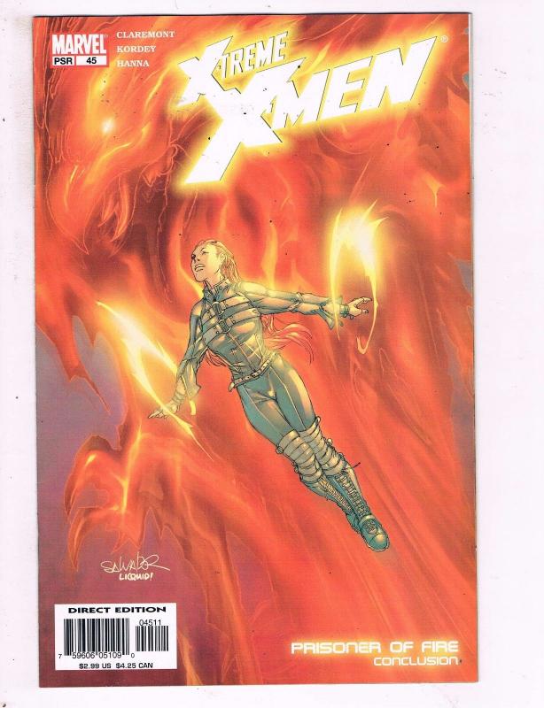 Xtreme X-Men #45 VF Marvel Prisoner Of Fire Part Conclusion Comic Book 2001 DE9