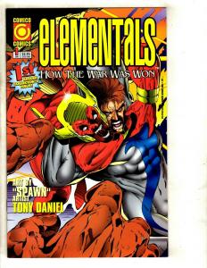 Lot Of 7 Elementals Comico Comic Books # 1 2 3 16 17 War Won Swimsuit 1996 JF17