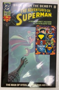 Adventures of Superman #500 DC unpolybagged with trading card 8.0 VF (1993)