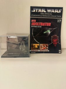 Sith Infiltrator Star Wars Vehicles Collecton Magazine and Ship Model #17 TB7