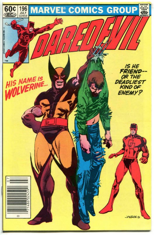 DAREDEVIL #196, NM, Wolverine, Jason, 1983, Marvel, more DD in store