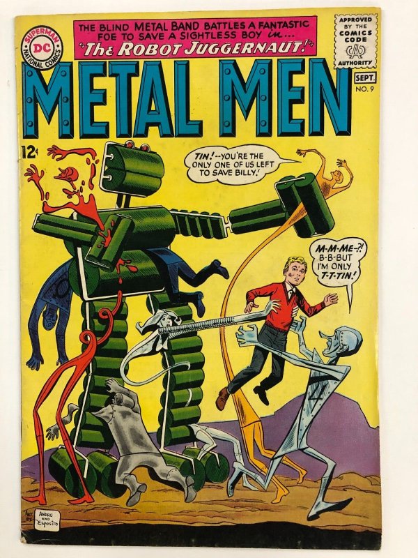 METAL MEN  9 (Sept 1964) VG+ Kanigher, Andru, Esposito Playground of Terror