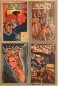 WILD CARDS 1-4 | ORIGINAL GRAPHIC NOVEL | MARVEL 1990 | COMPLETE SERIES | VF/NM