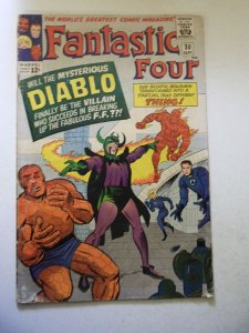 Fantastic Four #30 (1964) 1st App of Diablo! VG- Cond moisture stains/damage