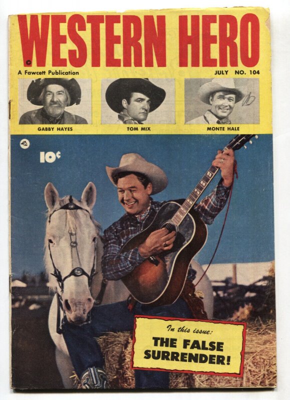 Western Hero #104--1951--Fawcett--Tom Mix--Gabby Hayes--Monte Hale--comic book