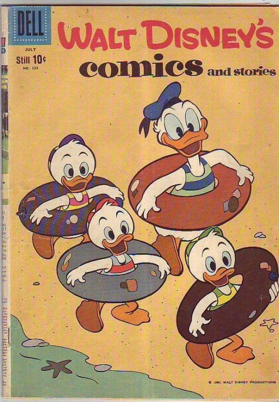 Comics and Stories, Walt Disney's #238 (Jul-60) VG Affordable-Grade Donald Du...