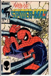 Web of Spider-Man #4 Direct Edition (1985) 8.5 VF+