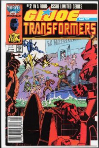 G.I. Joe and the Transformers #2 Newsstand Edition (1987) G.I. Joe