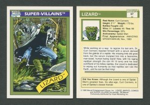 1990 Marvel Comics Card  #67 (Lizard) / NM-MT