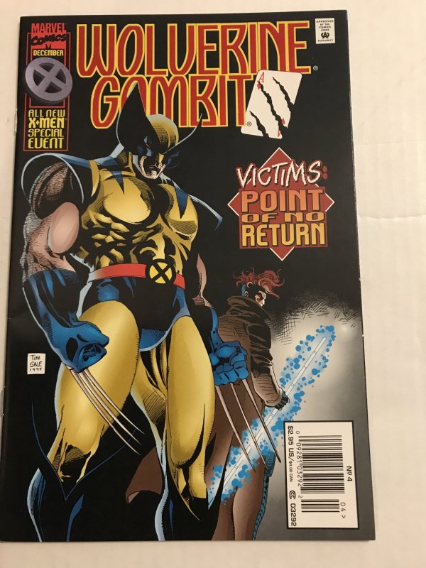 WOLVERINE / GAMBIT Victims #4 : Marvel 1995 VF/NM; Newsstand Variant