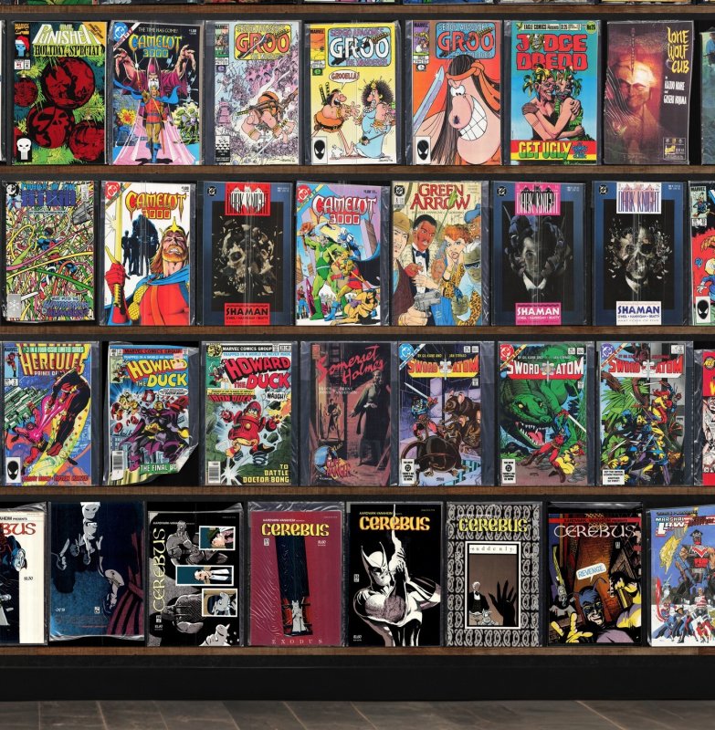 Huge Lot 160+ Comics with Cerebus, Haywire, Hercules, Deathlok, Hex & More!