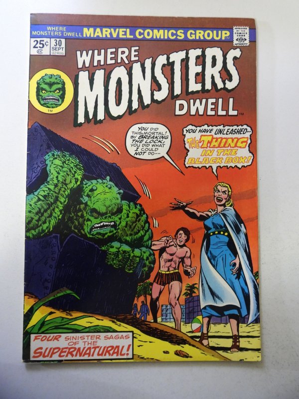Where Monsters Dwell #30 (1974) VG/FN Condition