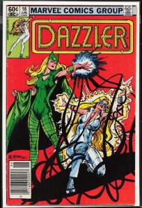Dazzler #16 Newsstand Edition (1982) Dazzler