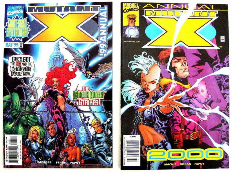 *Mutant X (Marvel, 1998) 23 Book LOT. #1-3, 5-22, Annuals '99 & 2000.