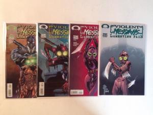 Violent Messiahs Lamenting Pain 1-4 Complete Near Mint Lot Set Run