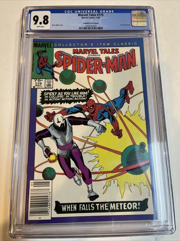 Spider-Man Marvel Tales (1984) # 175 (CGC 9.8 WP) Canadian Price variant CPV
