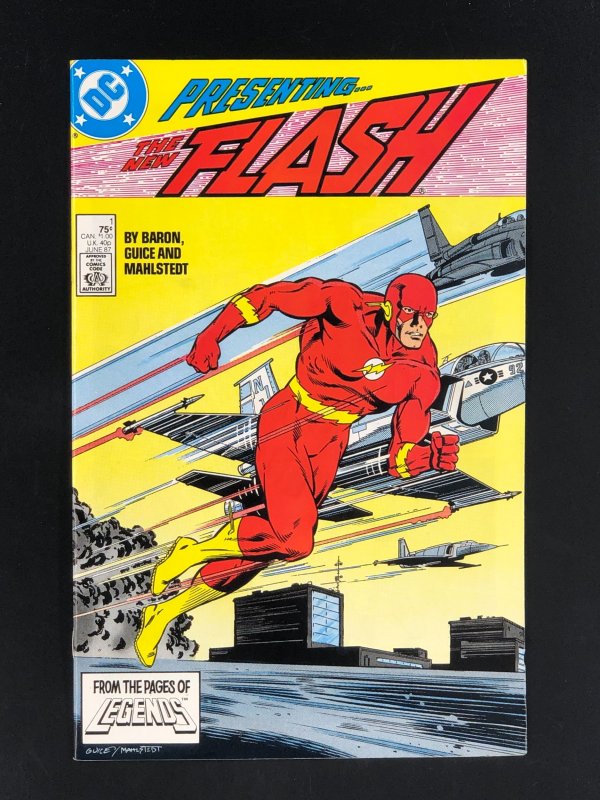 The Flash #1 (1987) VF+ Wally West, Jackson Guice Art, Direct Distribution