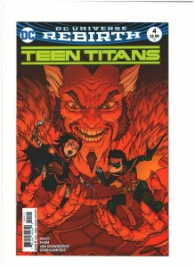 Teen Titans #4 NM- 9.2 DC Rebirth 2017 Robin,Kid Flash,Raven,Beast Boy,Starfire