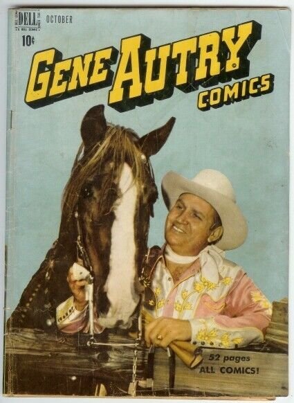 GENE AUTRY (1943-1959 FAWCETT/DELL) 32 VG PHOTOCOVER COMICS BOOK