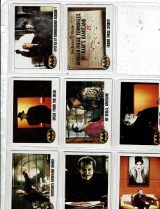 Mix Of 41 Batman Trading Cards/ Stickers Joker Jack Nicholson & Keaton 1989 J146