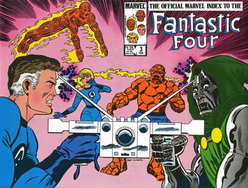 Official Marvel Index to the Fantastic Four #3 VF; Marvel | save on shipping - d