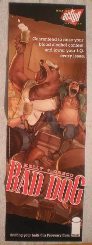 BAD DOG Promo Poster, Greco, 11x34, 2008, Unused, more in our store