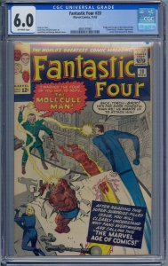 FANTASTIC FOUR #20 CGC 6.0 ORIGIN 1ST MOLECULE MAN OWEN REECE WATCHER JACK KIRBY