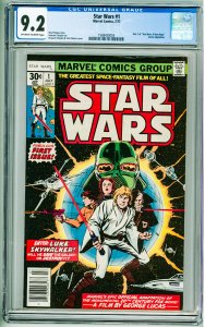 Star Wars #1 (1977) CGC 9.2! OWW Pages!