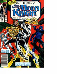 Lot Of 2 Marvel Comic Book Trial Moon Knight #15 and Justice #1KS11