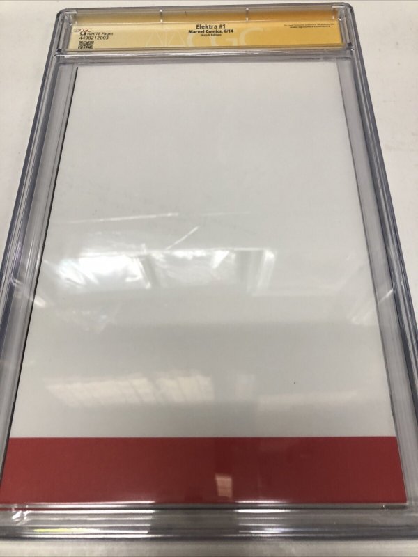 Elektra (2014)  # 1 (CGC 9.8 SS) Signed Sketch Tim Vigil * Marvel comics