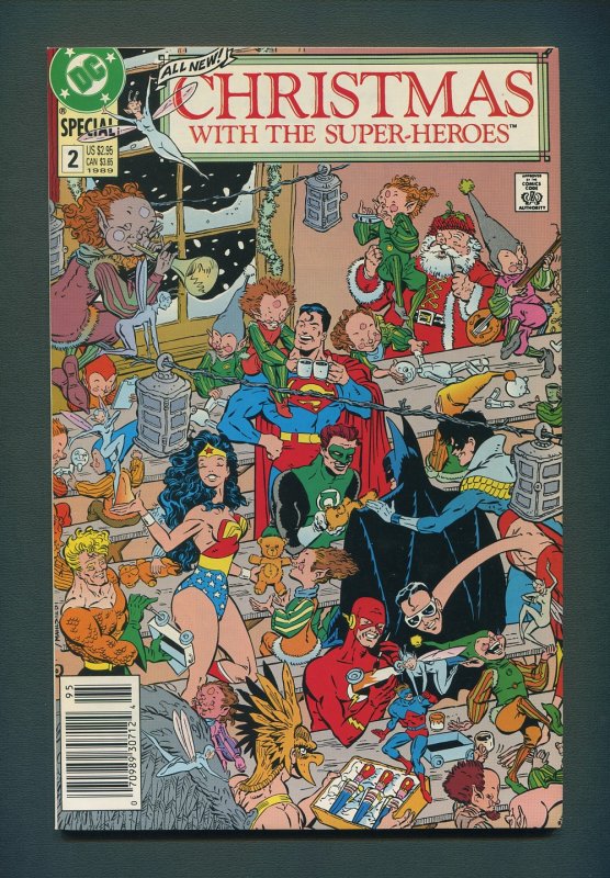 Christmas with the Super Heroes #2  /  9.0 VFN/NM - 9.2 NM-  /  DC Comics 1989