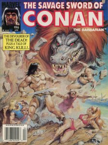 Savage Sword of Conan #196 (Newsstand) VG ; Marvel | low grade comic King Kull