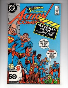 Action Comics #569 (1985) Superman Movie Casting Call!     / ECA1c