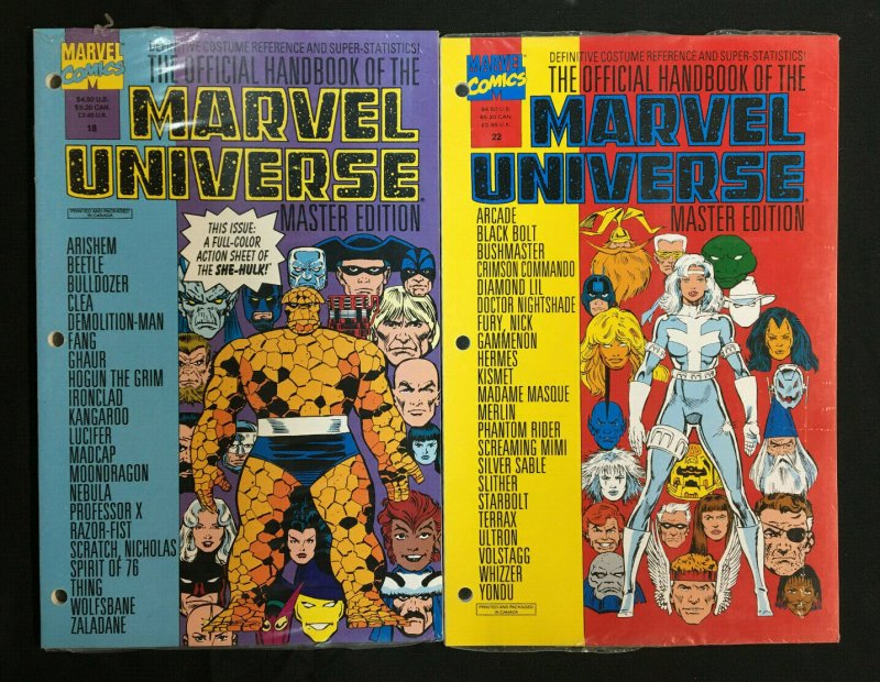 MARVEL UNIVERSE MASTER EDITION 23 COMICS LOT NM SEALED 