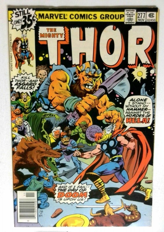 Thor  #277 Marvel 1978 VF Bronze Age Comic Book 1st Print