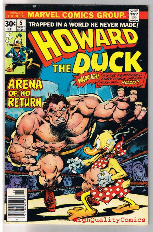 HOWARD THE DUCK #5, VG, Arena of No Return, Gerber, 1970, Bronze age