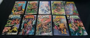 KA-ZAR 10PC (VF) ISSUES#12-14, 16-17, 21,23-24, 26-27,  BELASCO 1982-83
