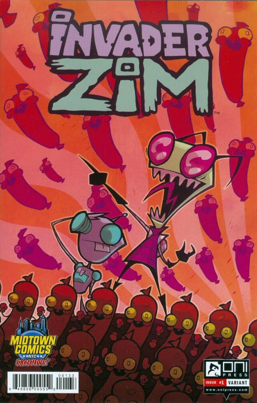 Invader Zim #1 Exclusive Aaron Alexovich - Rebel Base Variant (2015) NM