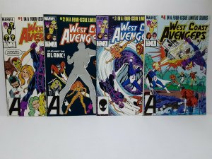 WEST COAST AVENGERS #1 - #4 - FIRST SERIES - FREE SHIPPING!
