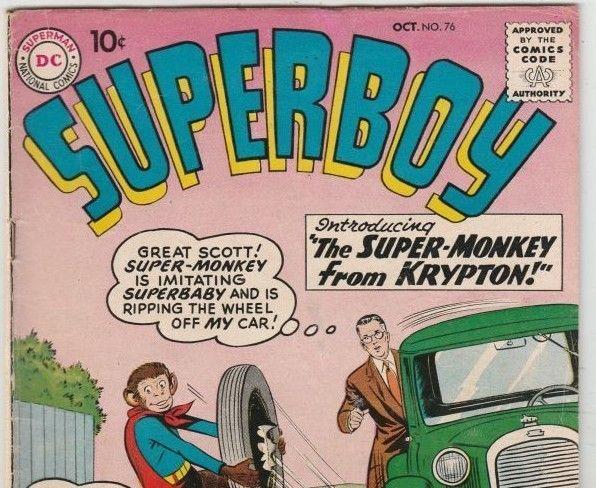 Superboy #76 strict FN+ 6.5 High-Grade   1st Appearance - Super-Monkey